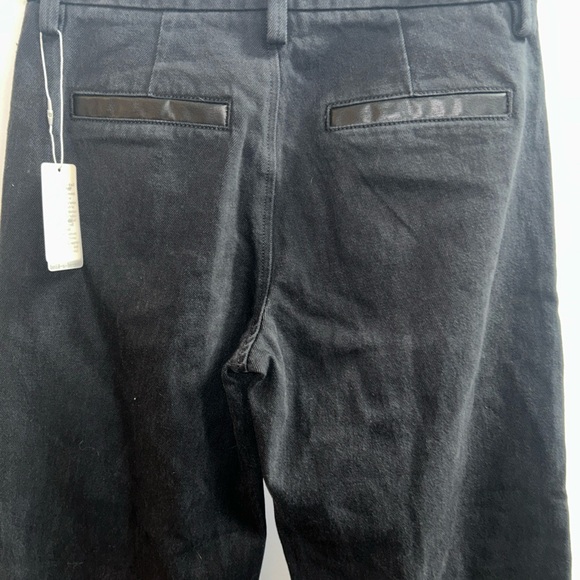 new Favorite Daughter Jeans The Taylor Trouser NORWAY black jeans Sz 24 - Picture 10 of 16